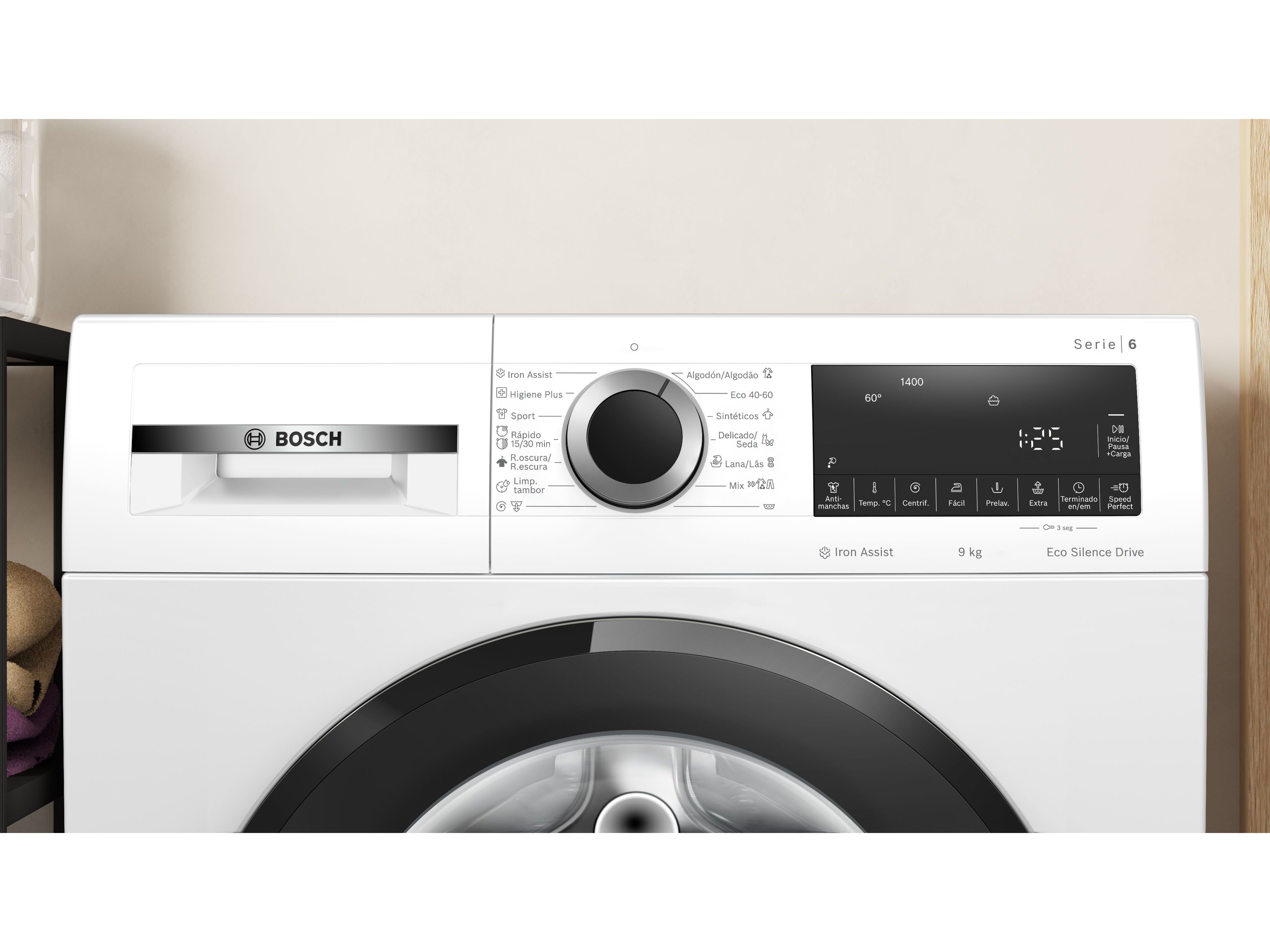 M&Aacute;QUINA DE LAVAR ROUPA BOSCH WGG244Z0EP - BRANCO A 9KG 1400RPM image number 3