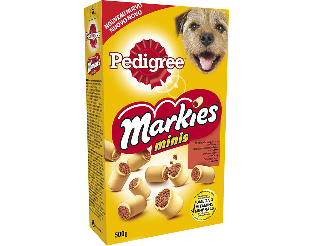 SNACKS PARA C&Atilde;O PEDIGREE MARKIES MINIS 500G image number 0