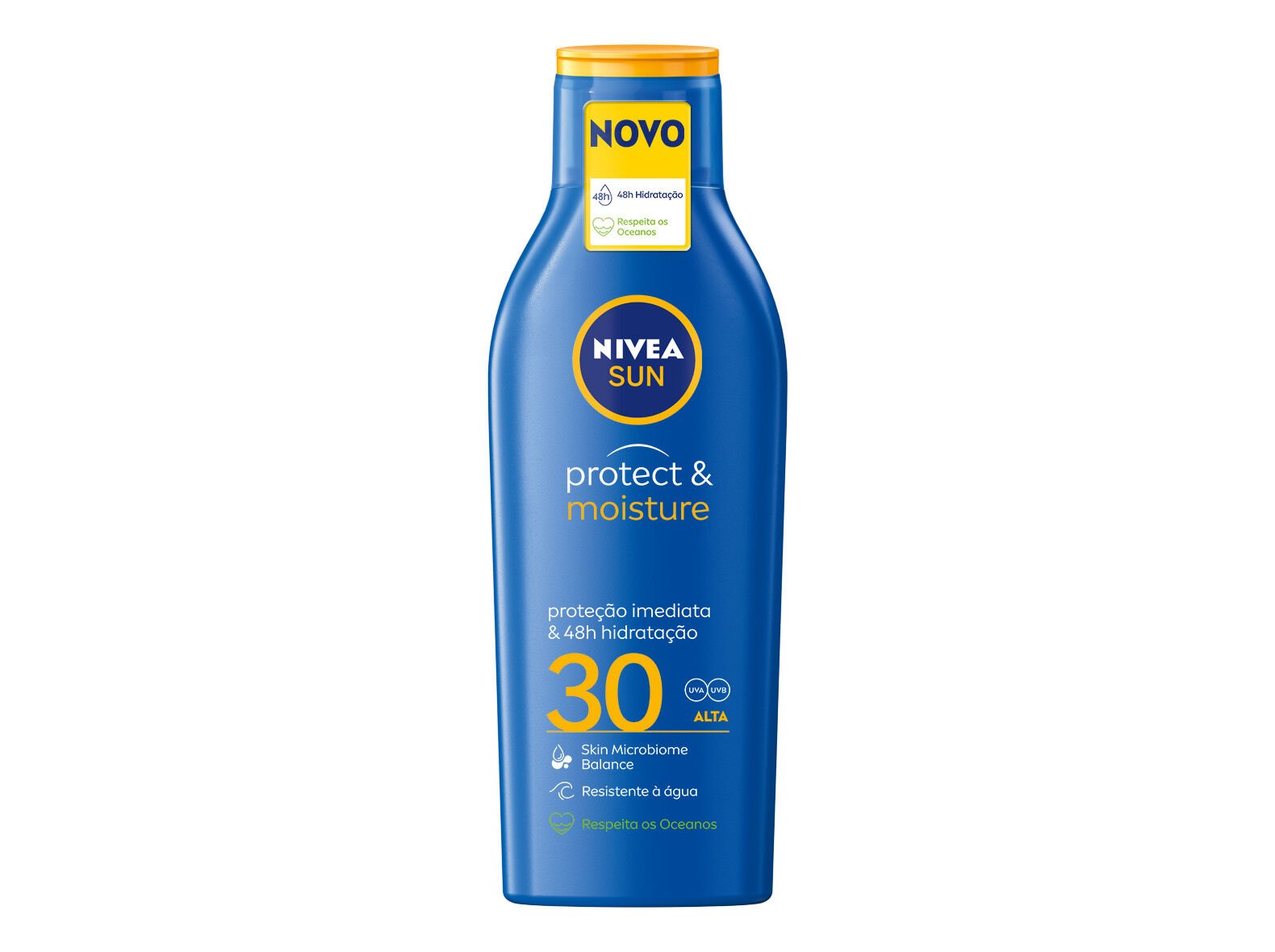 PROTETOR SOLAR LO&Ccedil;&Atilde;O RESISTENTE &Agrave; &Aacute;GUA FP30 PROTECT & MOISTURE NIVEA SUN 200 ML