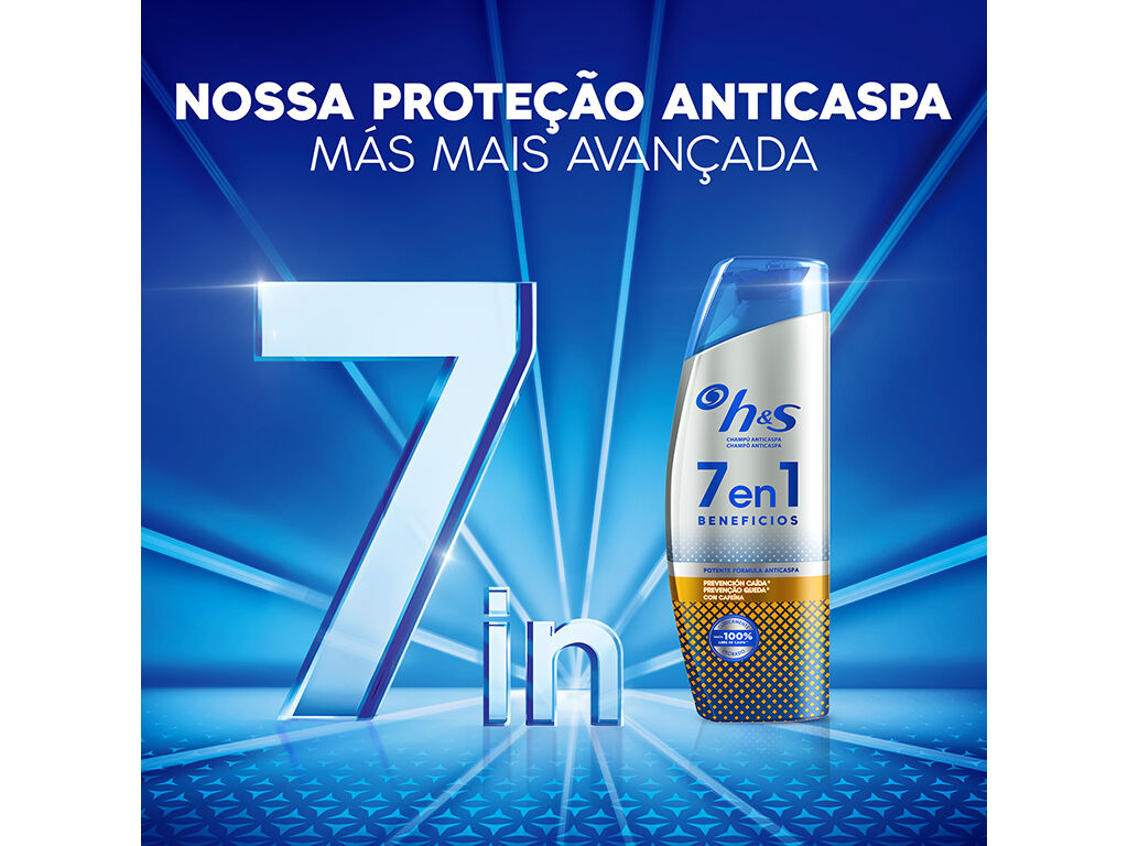 CHAMPO H&S 7EM1 ANTI QUEDA 300ML image number 2