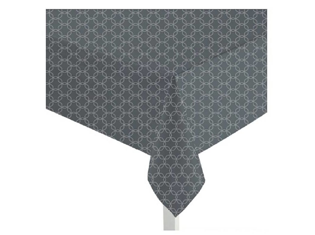 TOALHA MESA AUCHAN ESSENCIAL CINZENTO 140X240CM