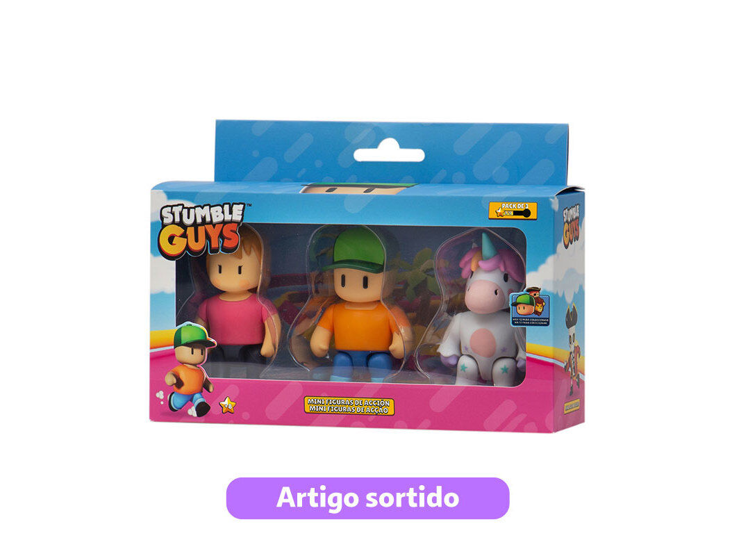 FIGURAS STUMBLE GUYS PACK 3 MODELOS SORTIDOS image number 0
