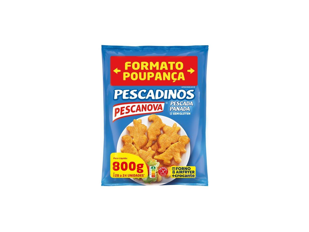PESCADINOS PESCANOVA PESCADA SEM GLUTEN 800G image number 1