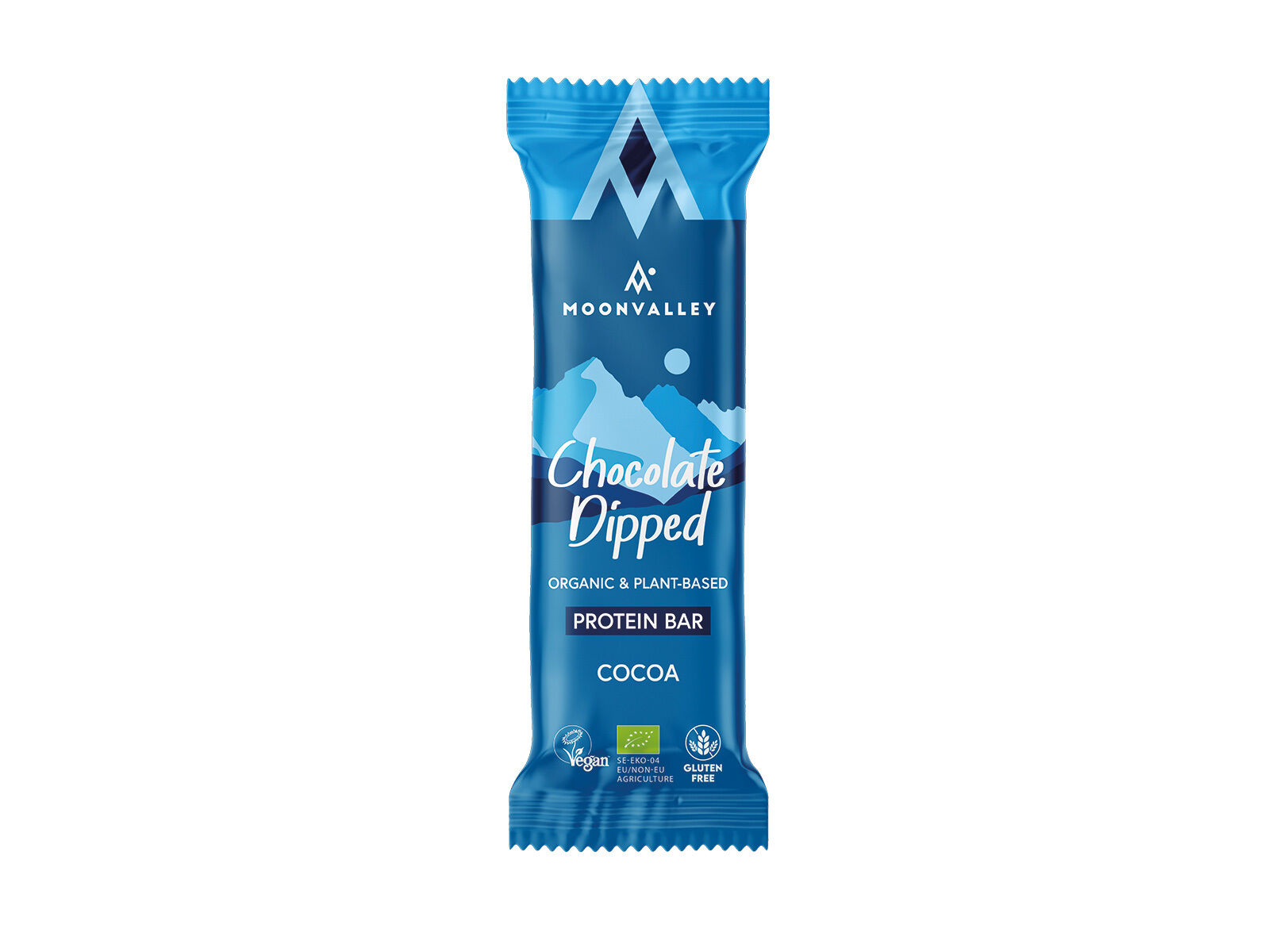 Moonvalley Barra de Proteína de Chocolate, 50g, Sem Glúten