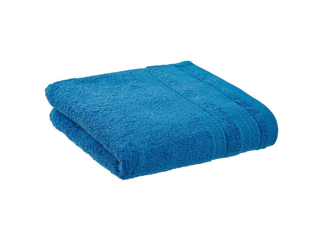 LEN&Ccedil;OL DE BANHO COM BARRA ACTUEL AZUL&Atilde;O 450G 100X150CM