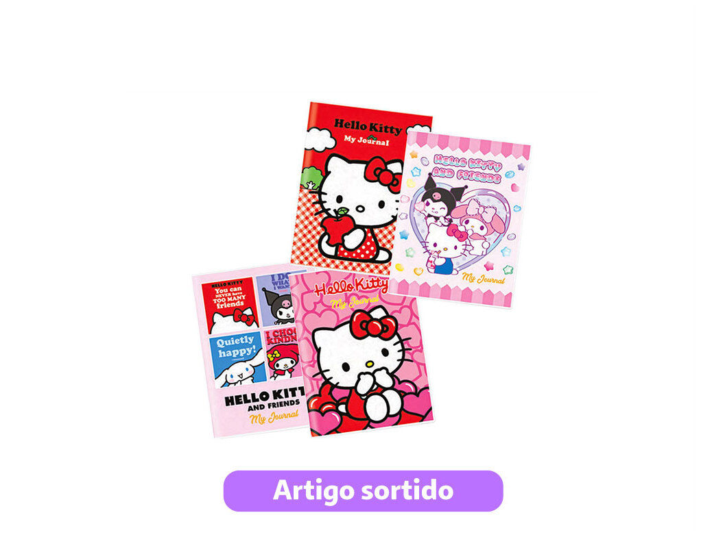 CADERNO DE NOTAS A7 HELLO KITTY 7.4X10.5CM MODELOS SORTIDOS image number 0