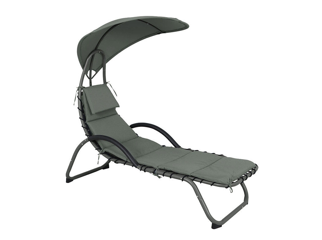 ESPREGUI&Ccedil;ADEIRA GARDENSTAR COM TAPA SOL VERDE 180X98X165CM