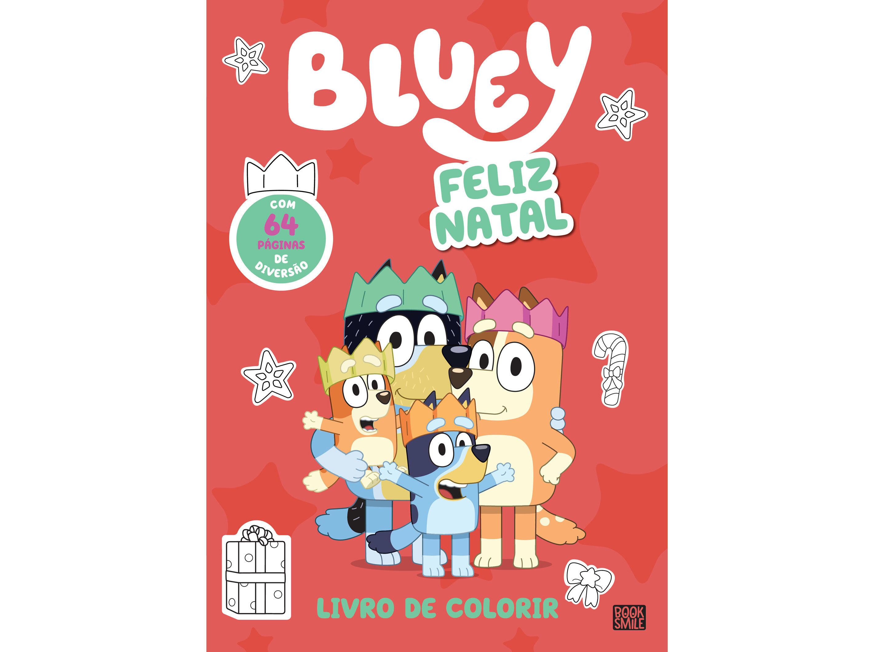 LIVRO BLUEY - FELIZ NATAL - LIVRO DE COLORIR image number 0