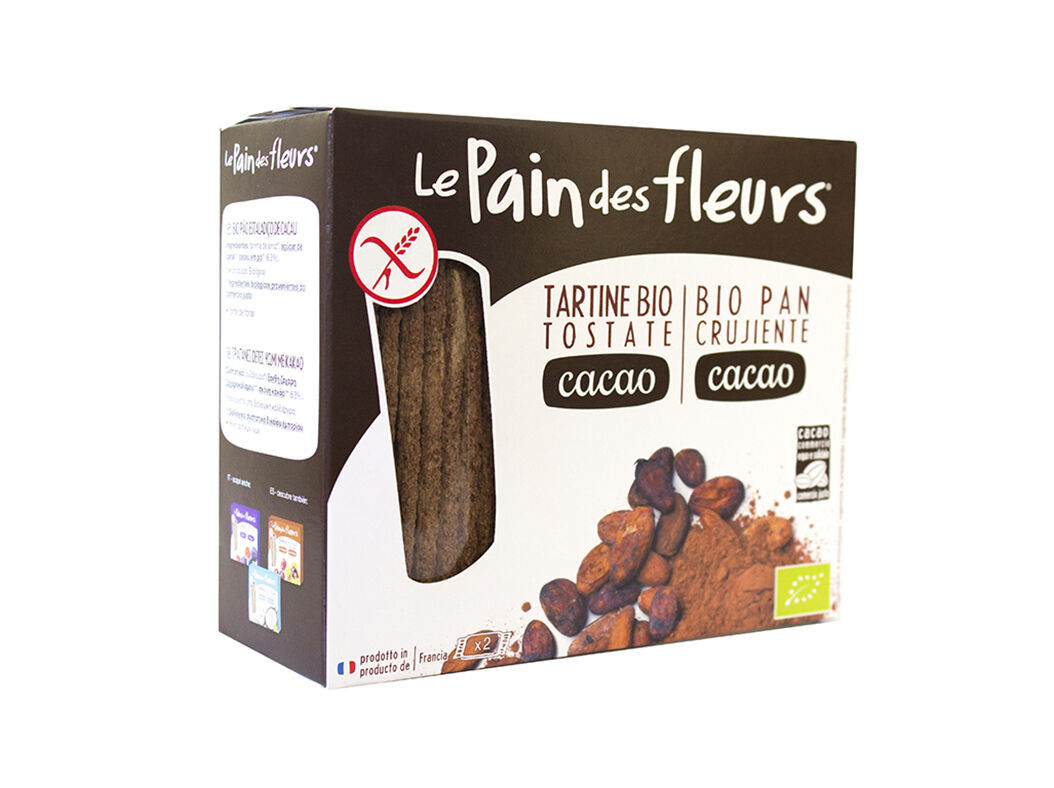P&Atilde;O LE PAIN DES FLEURS FLORES CACAU SEM GL&Uacute;TEN BIO 160G