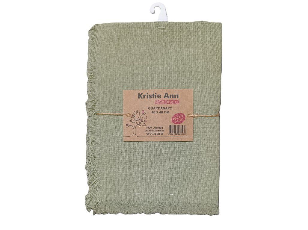 GUARDANAPO OPAL VERDE PACK 2 UNIDADES 40X40CM