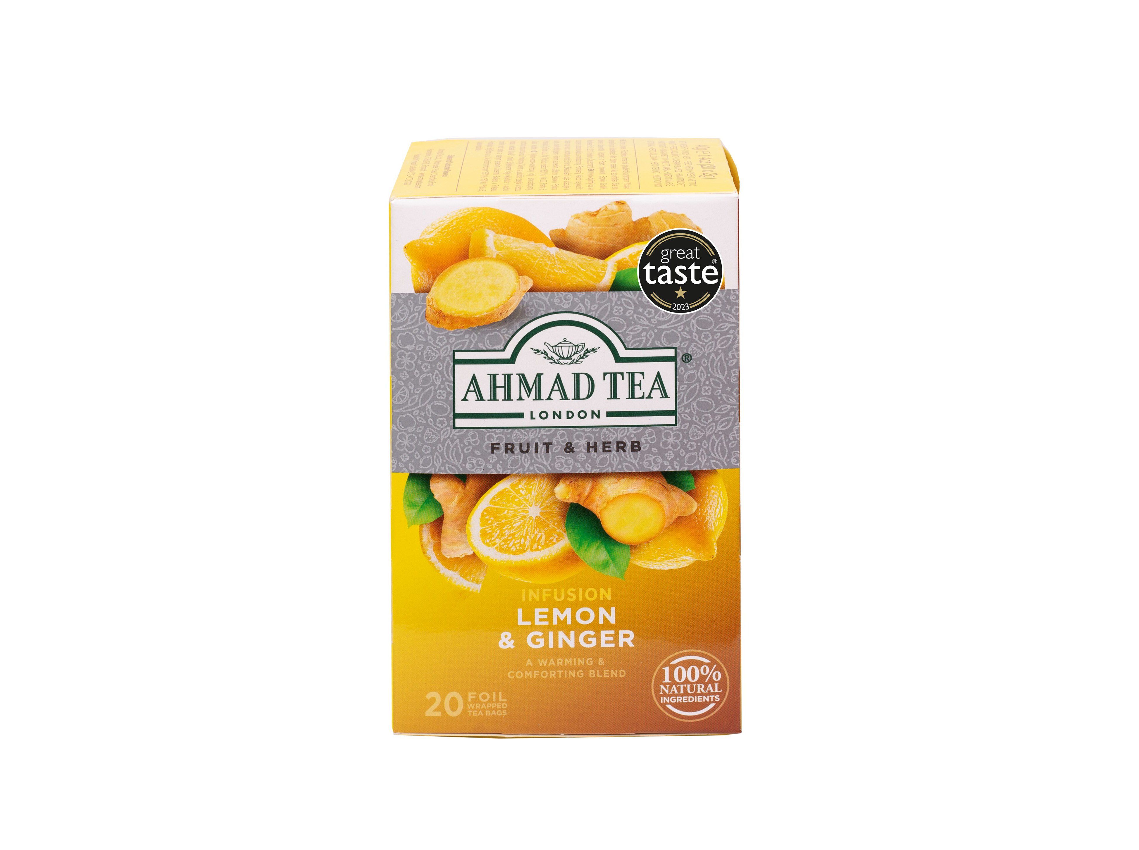 INFUS&Atilde;O AHMAD LEMON & GINGER 20 SAQUETAS