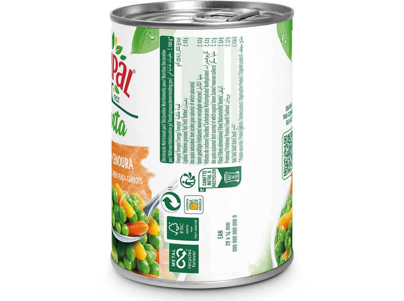 ERVILHAS COM CENOURA COMPAL 410G image number 1