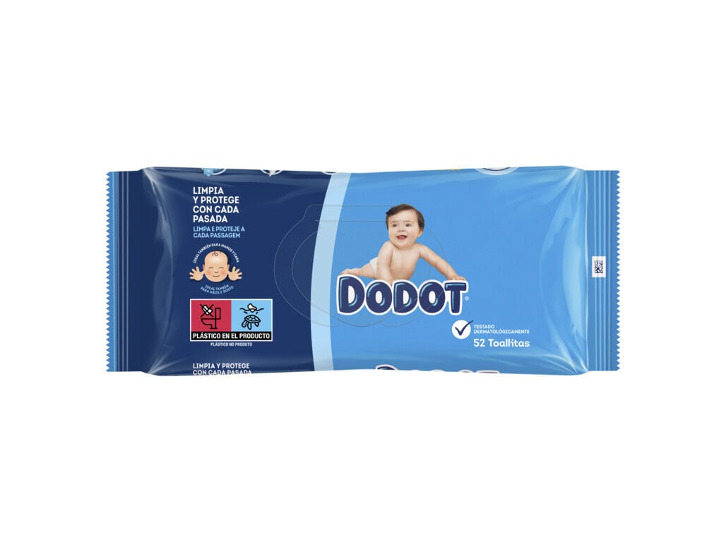 TOALHITAS BEB&Eacute; DODOT 52UN AZUL