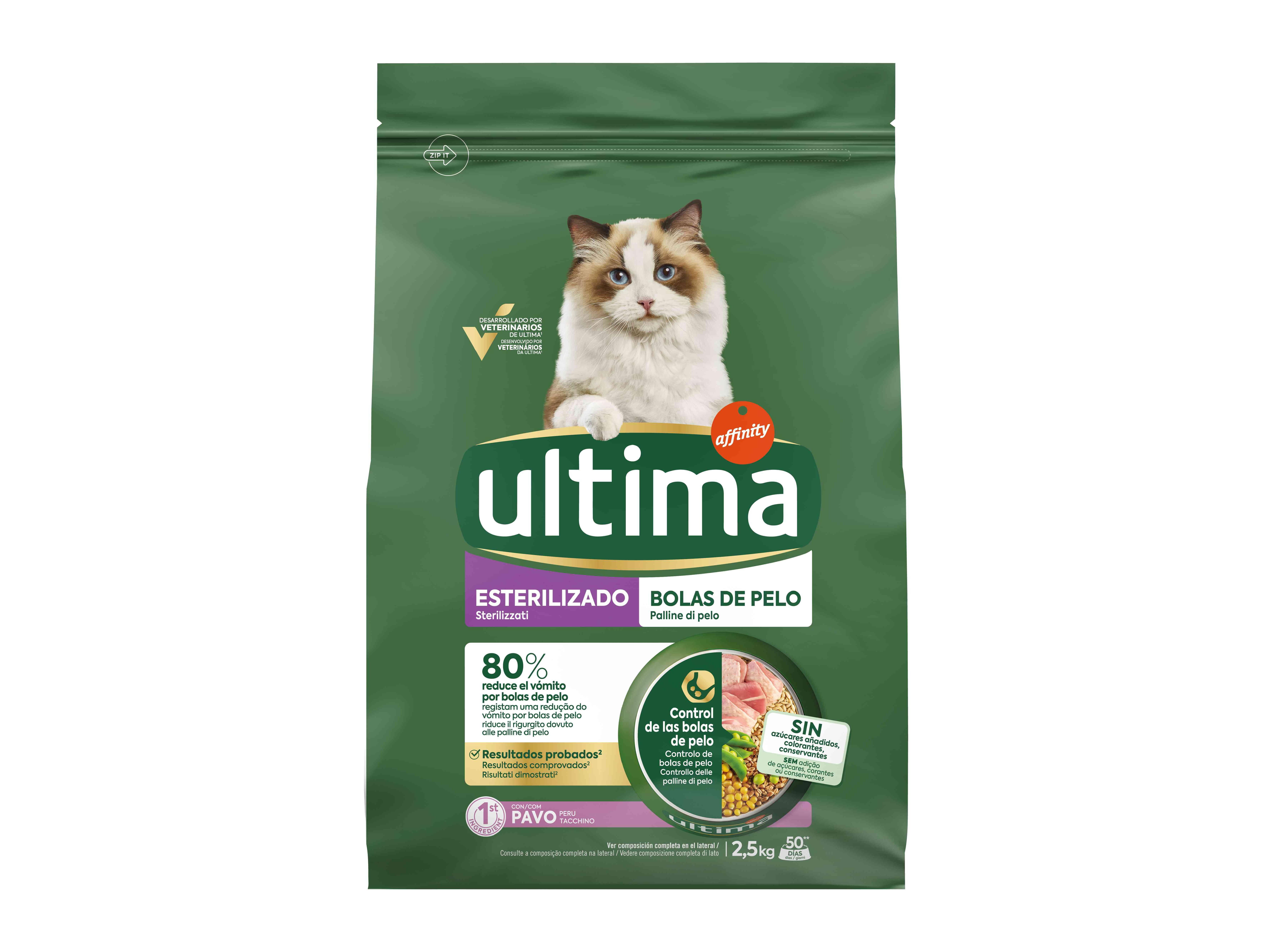 RA&Ccedil;&Atilde;O PARA GATO ESTERILIZADO ULTIMA BOLAS DE P&Ecirc;LO 2.5KG image number 0