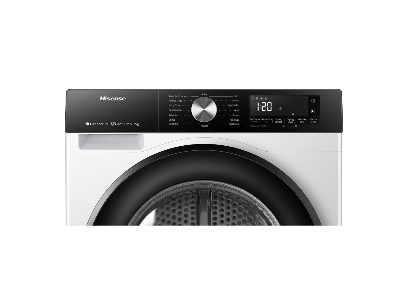 MAQUINA DE SECAR ROUPA HISENSE DH3S902BWCC SERIE 3S C 9KG BOMBA DE CALOR image number 3