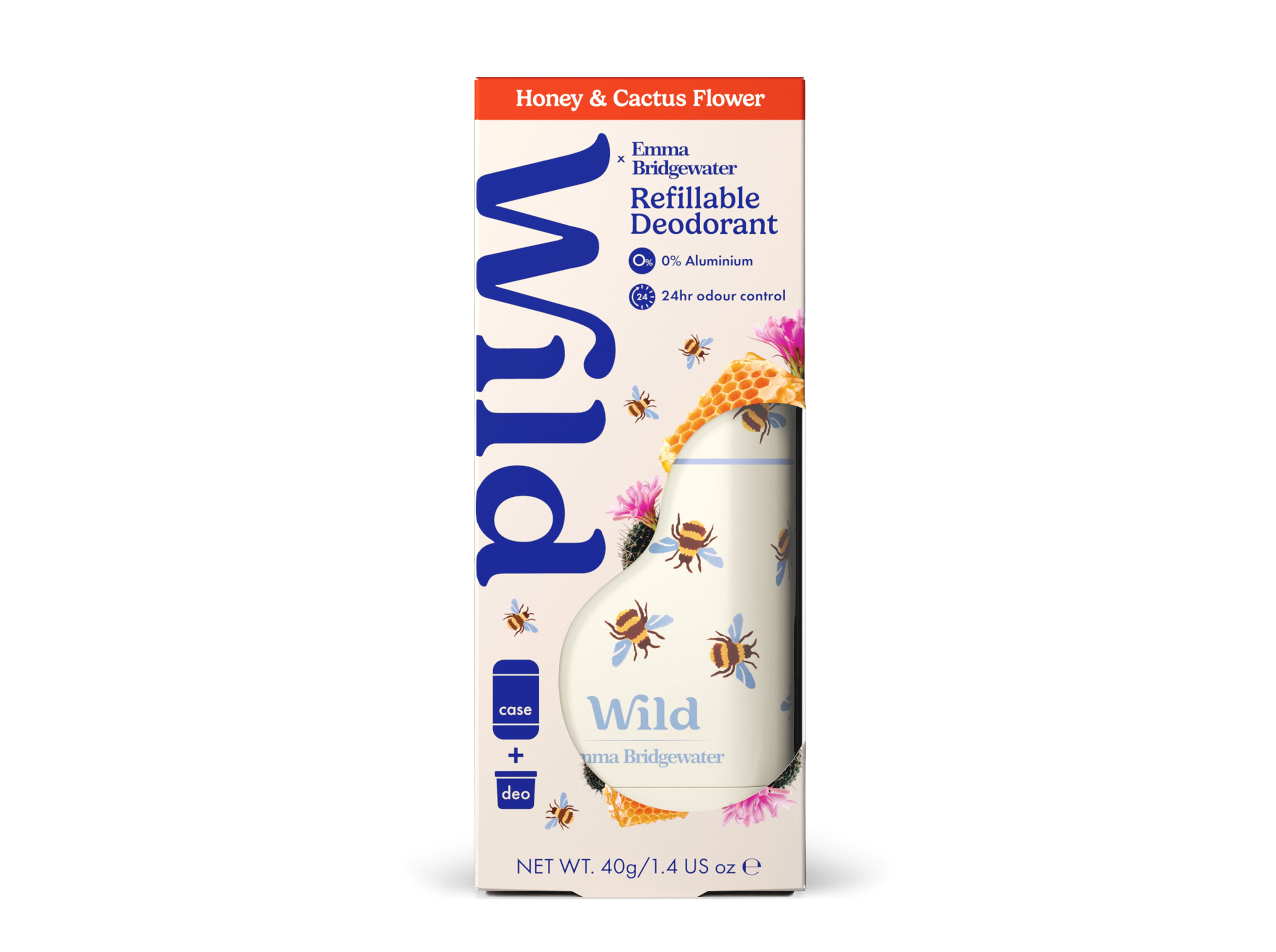DESODORIZANTE WILD ABELHAS MEL FLOR E CACTO 40G image number 1