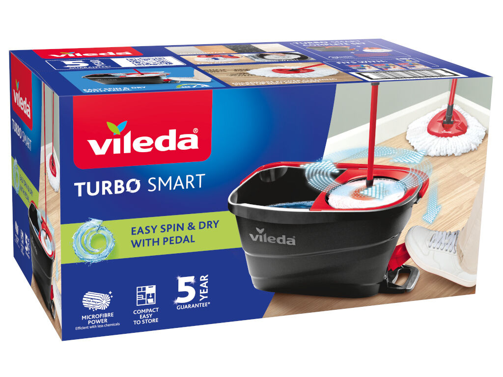 BALDE COM PEDAL VILEDA TURBO SMART image number 0