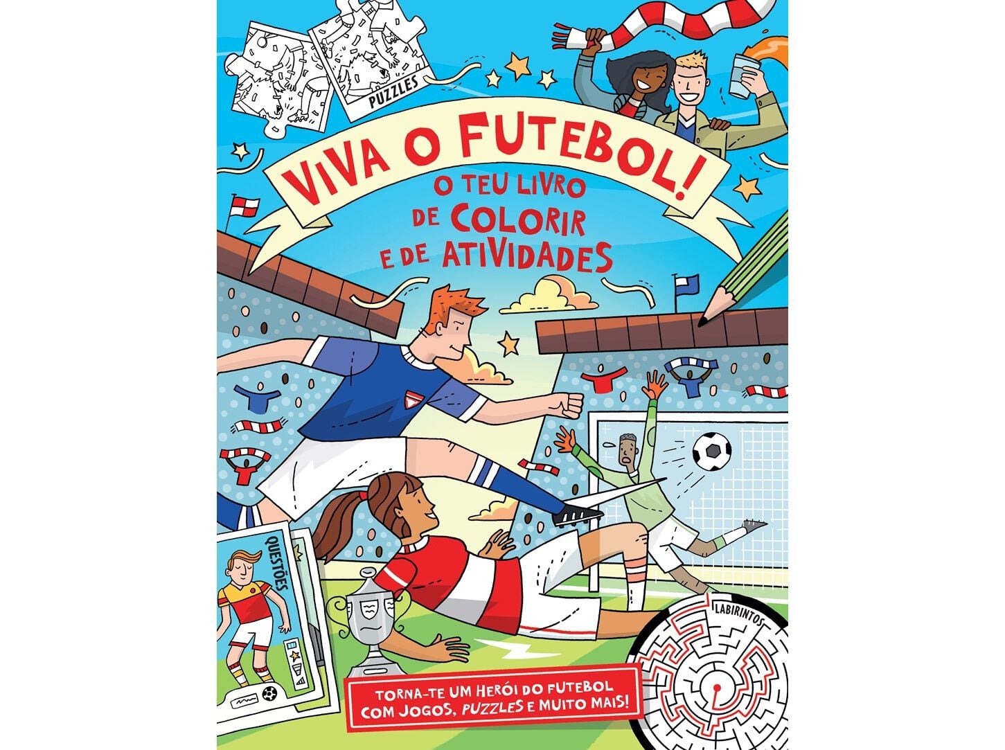 LIVRO VIVA O FUTEBOL - O TEU LIVRO DE COLORIR image number 0