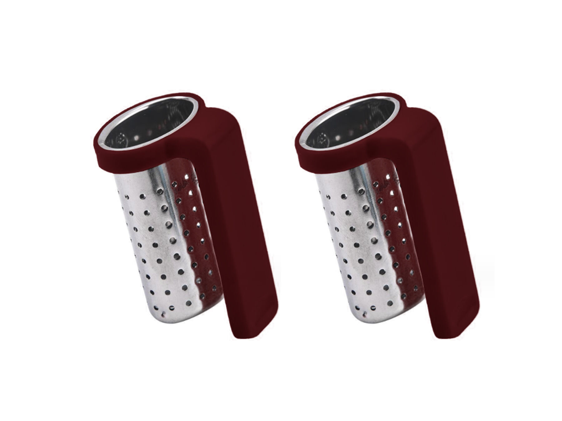 CONJUNTO DE 2 INFUSORES ACTUEL VERMELHO COM PEGA