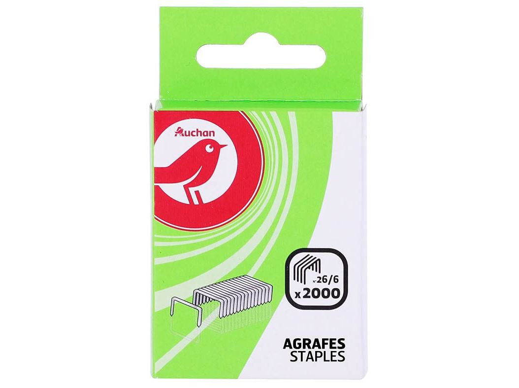 AGRAFOS 26/6 AUCHAN 2000 UNIDADES