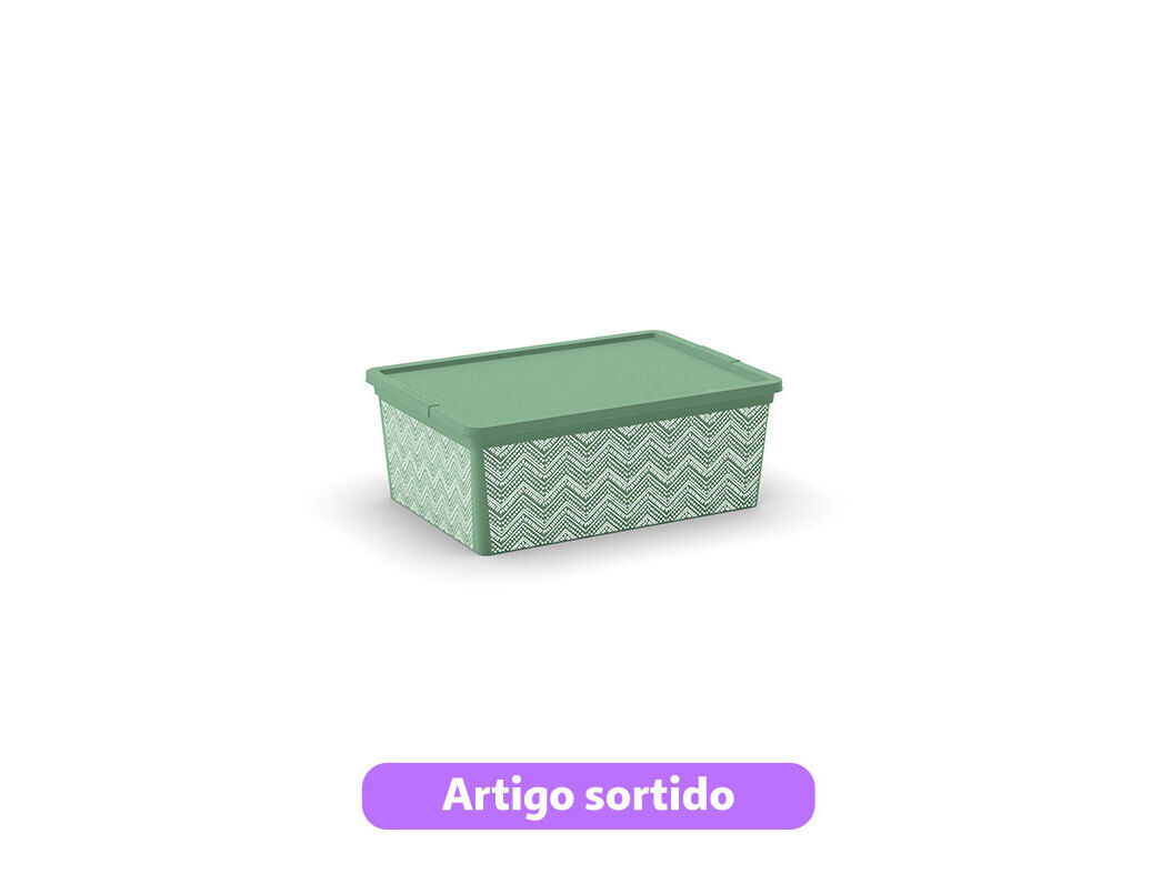 CAIXA PARA ARRUMA&Ccedil;&Atilde;O ACTUEL 11L 37X14X26CM MODELOS SORTIDOS