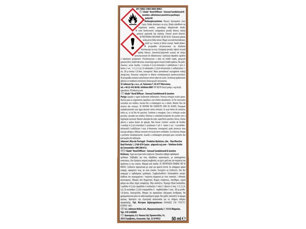 STICKS GLADE SANDALWOOD 50ML image number 1