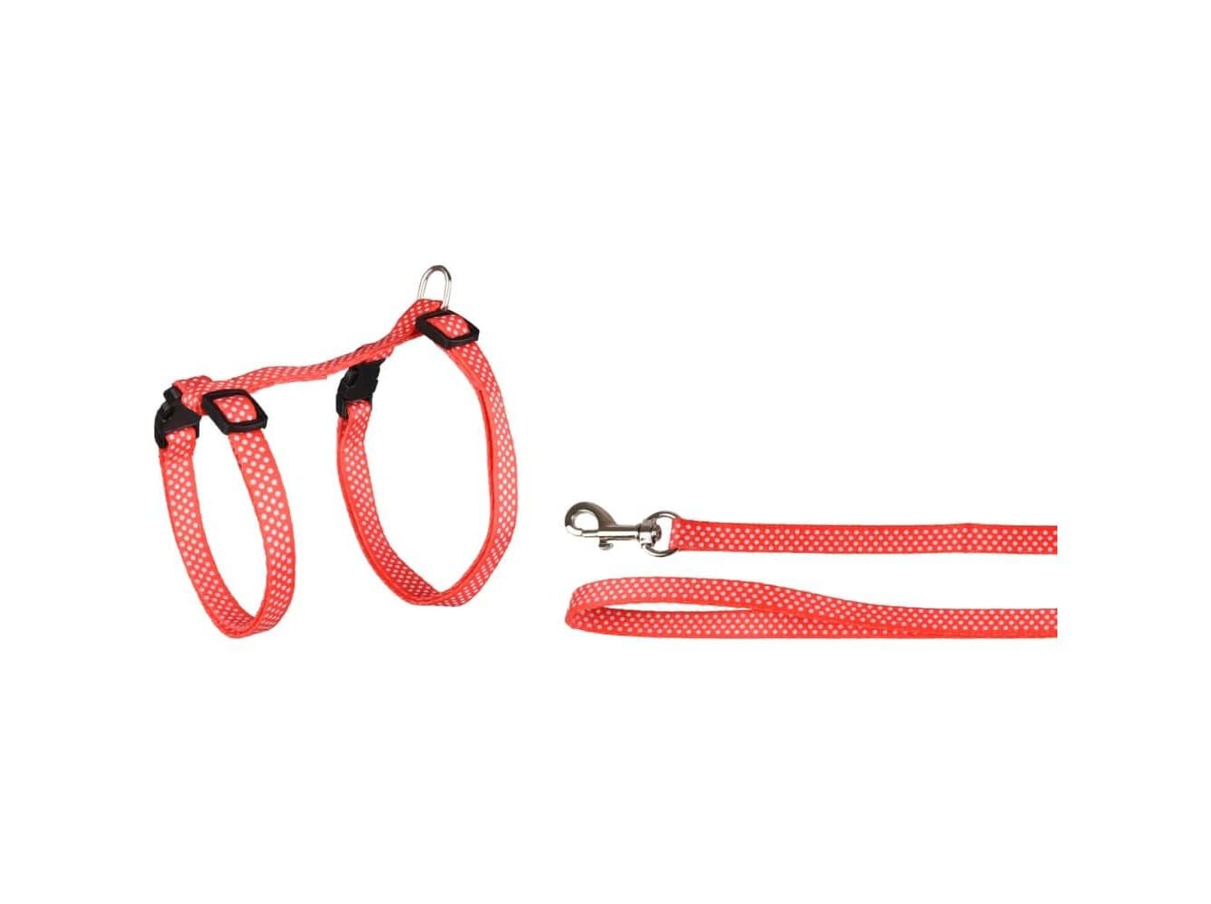 CONJUNTO COLEIRA+ARN&Ecirc;S FLAMINGO GATO 20-35CM CORES SORTIDAS image number 1