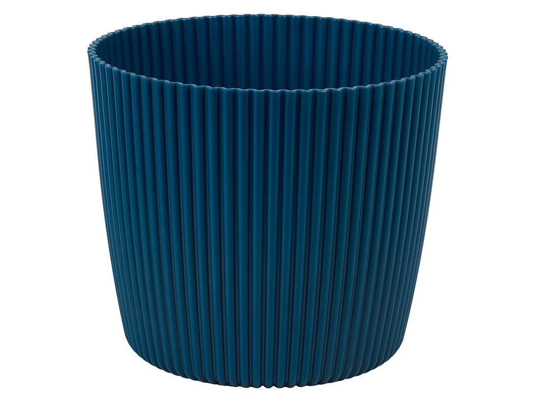 VASO PL&Aacute;STICO RECICLADO GARDENSTAR AZUL &Oslash;20CM image number 0