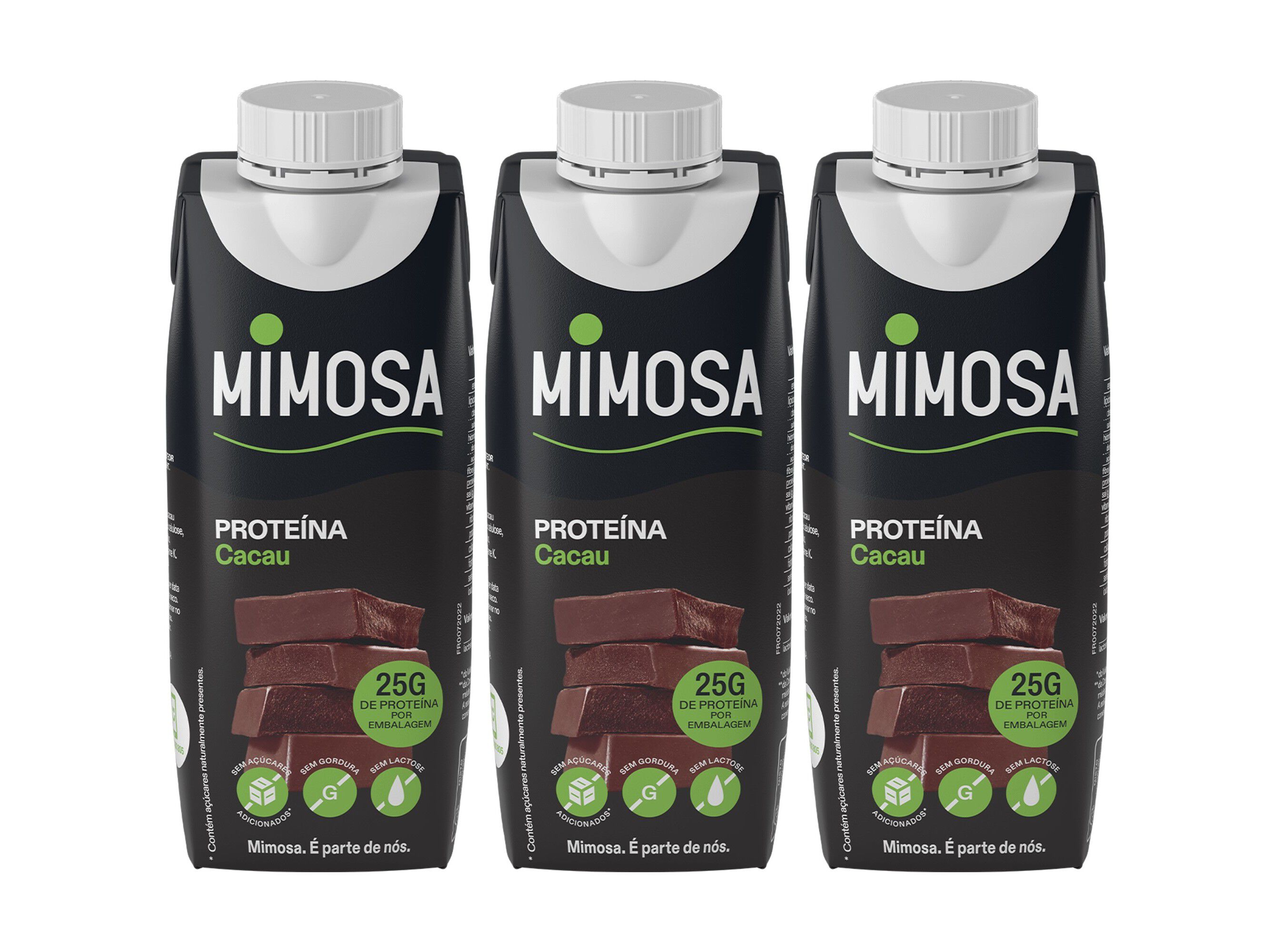 LEITE SEM LACTOSE MIMOSA CACAU MAIS PROTE&Iacute;NA 3X250ML