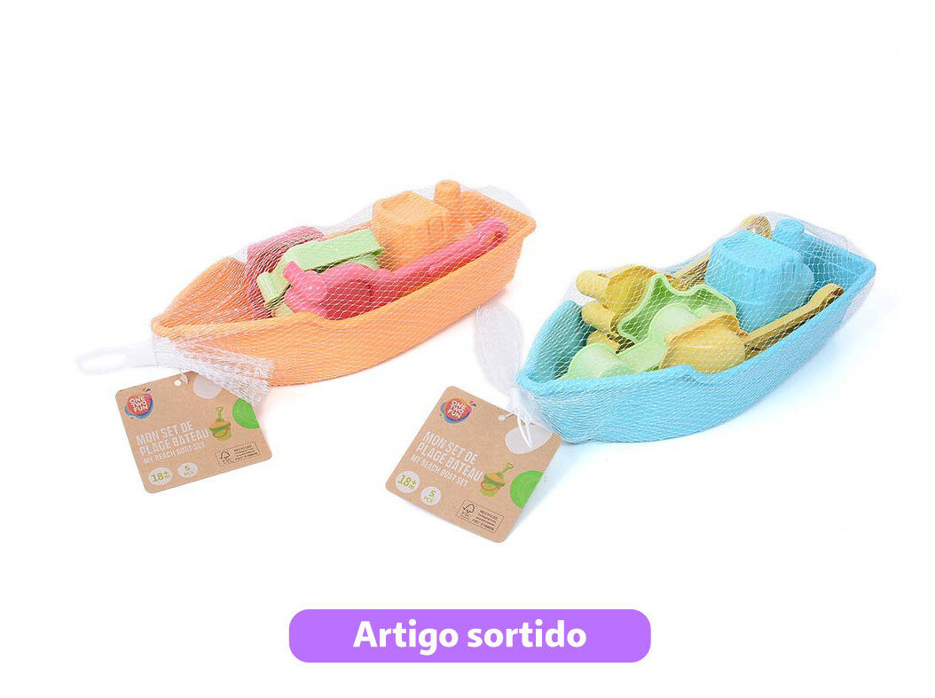 BARCO DE PRAIA COM ACESS&Oacute;RIOS ONE TWO FUN MODELOS SORTIDOS