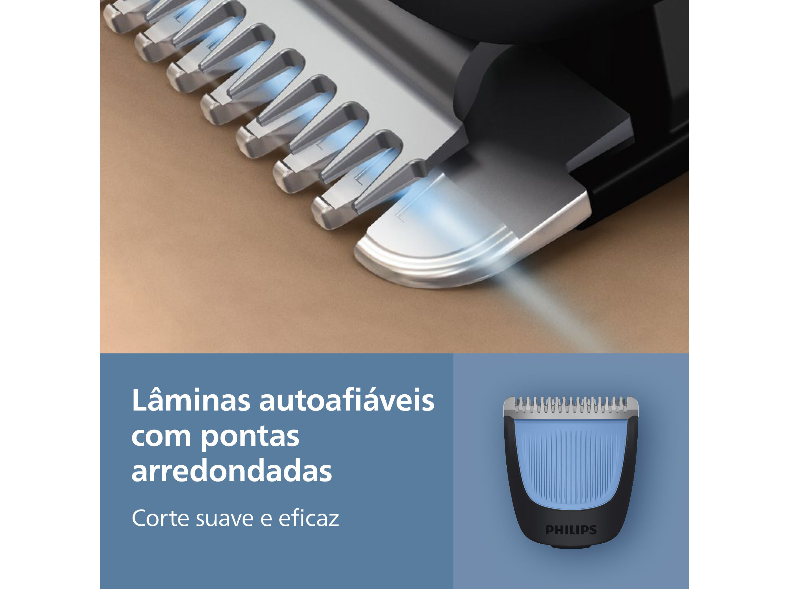 APARADOR DE BARBA PHILIPS S&Eacute;RIE 3000 BT3665/15 COM 20 N&Iacute;VEIS E 80 MINUTOS image number 5