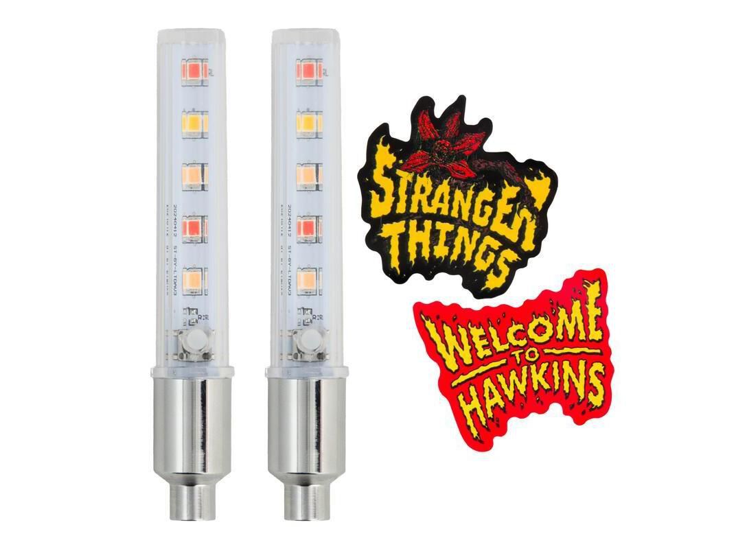 KIT STRANGER THINGS LUZ E STICKERS BICICLETA