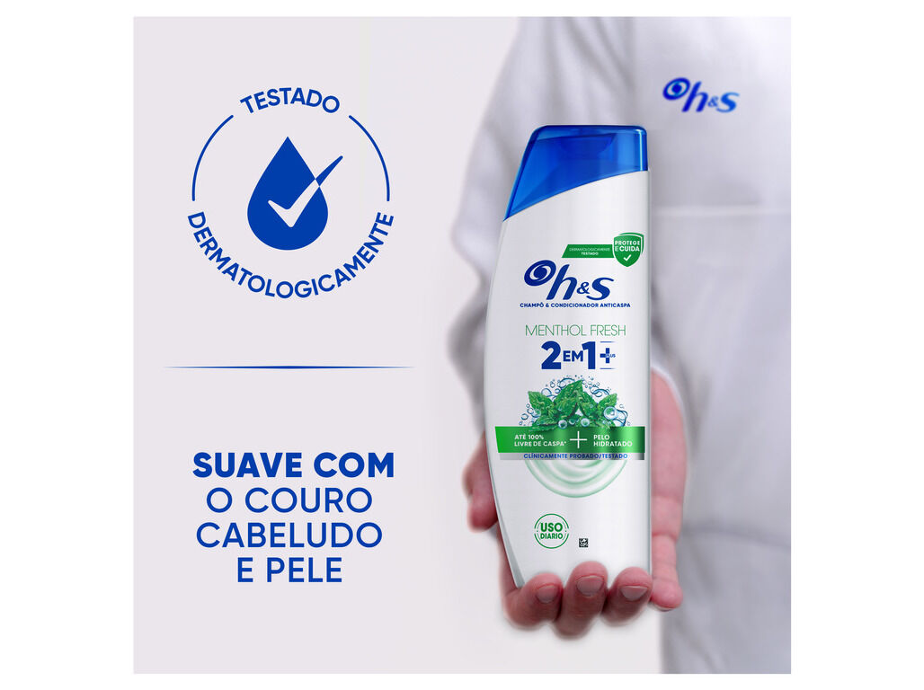 CHAMP&Ocirc; H&S MENTOL 2EM1 PLUS 300ML image number 6