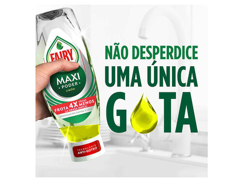 Detergente Manual Loiça Maxi Poder Limão Fairy 640 ml image number 1