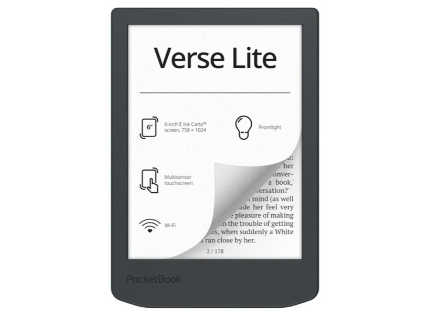 E-BOOK POCKETBOOK VERSE LITE PB619-T-WW 6'' PRETO