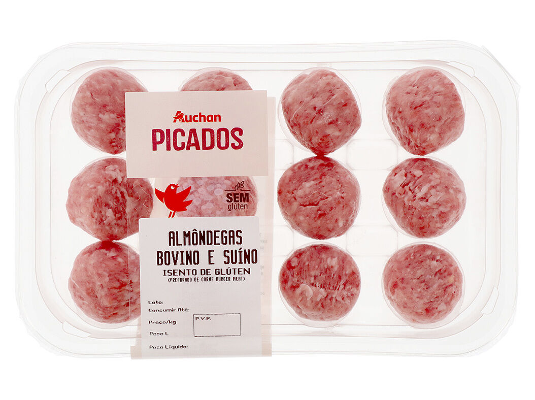 ALM&Ocirc;NDEGAS DE BOVINO/SUINO ISENTO DE GLUTEN AUCHAN 350GR