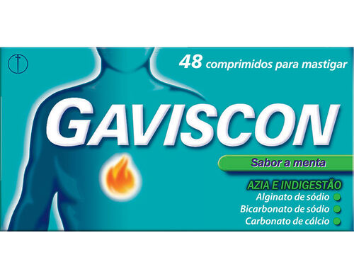 COMPRIMIDOS GAVISCON MASTIGAR 250+133.5+80MG MENTA 48UN image number 0