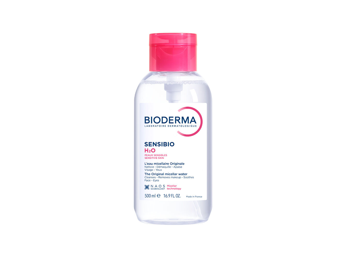 &Aacute;GUA MICELAR BIODERMA SENSIBIO PUMP 500ML image number 0