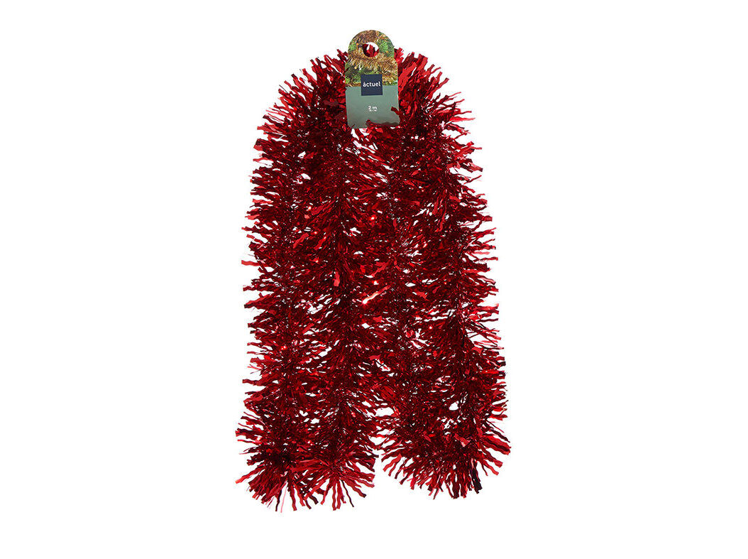 FITA PARA &Aacute;RVORE DE NATAL ACTUEL VERMELHO 2MX10CM