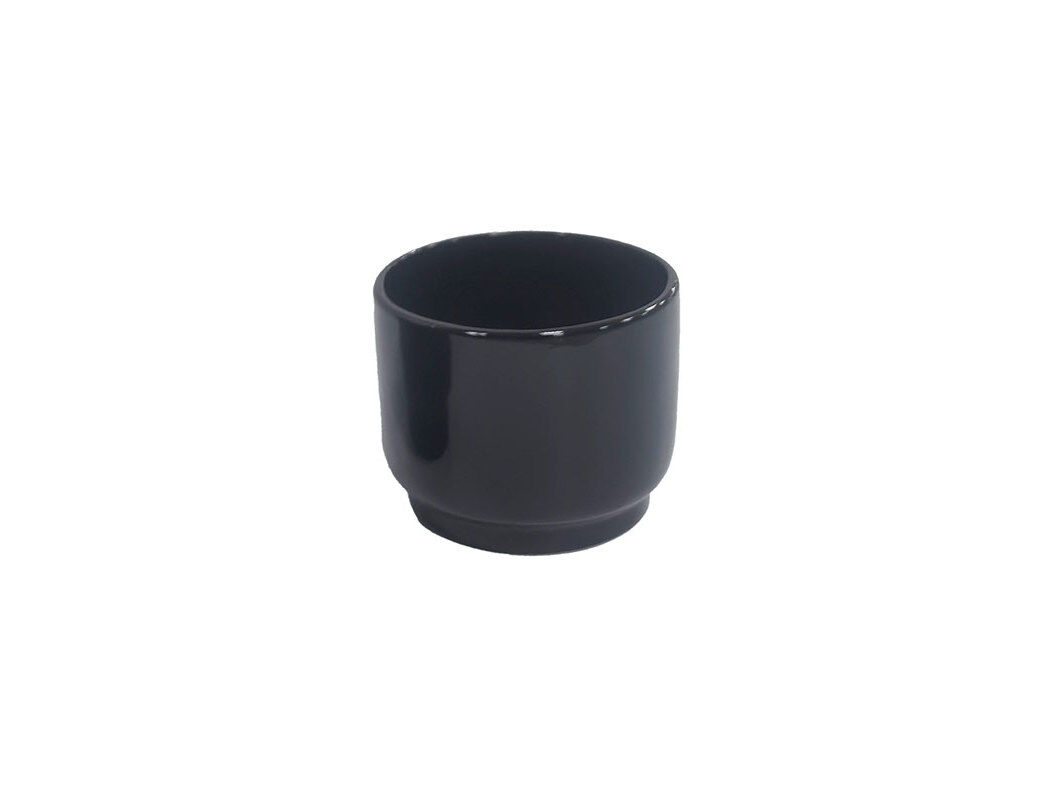 VASO CER&Acirc;MICA GARDENSTAR PRETO &Oslash;13XA12CM image number 0