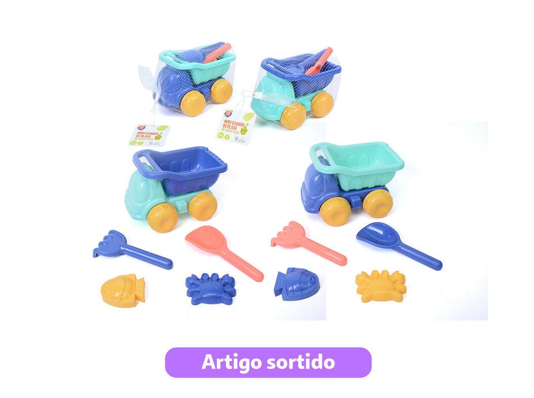 CAMI&Atilde;O DE AREIA ONE TWO FUN COM ACESS&Oacute;RIOS MODELOS SORTIDOS