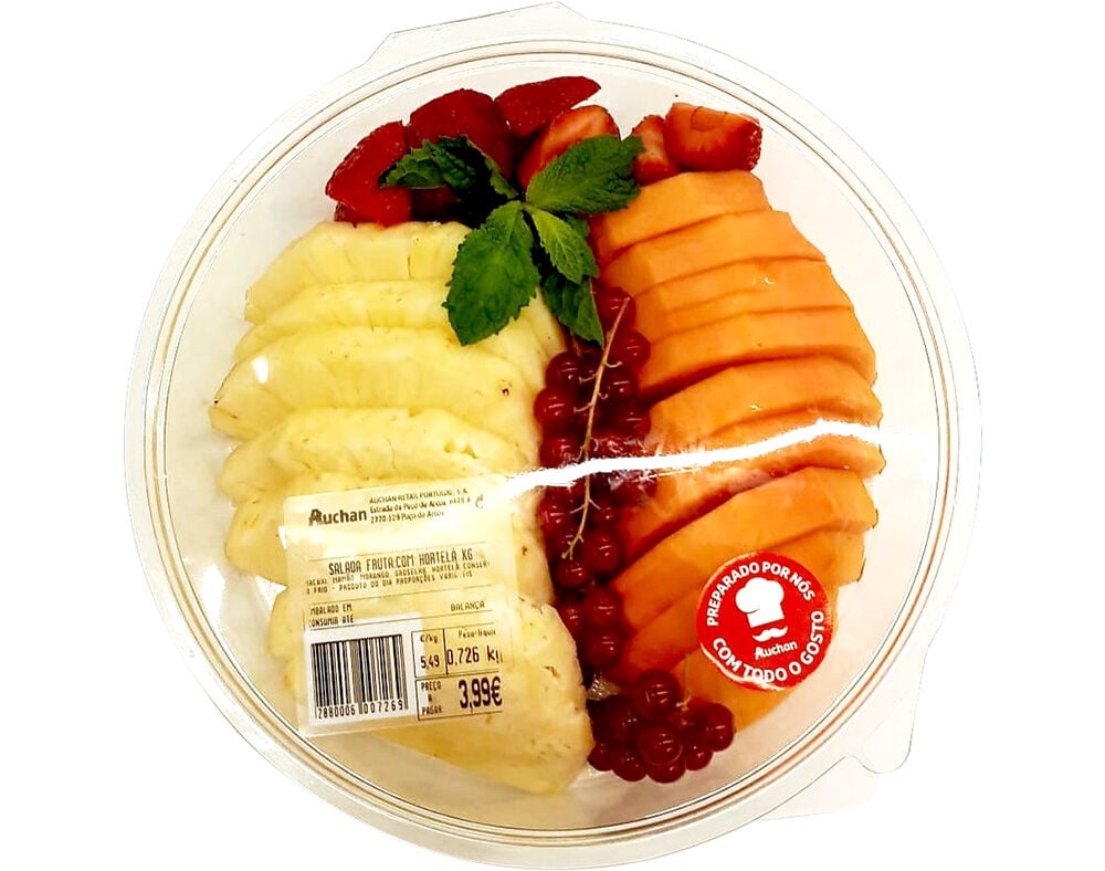 SALADA DE FRUTA COM HORTEL&Atilde; KG