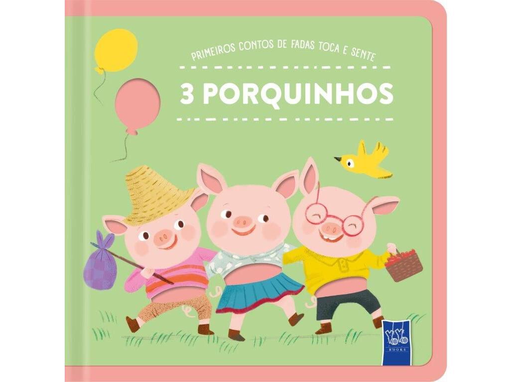 LIVRO OS TR&Ecirc;S PORQUINHOS - PRIMEIROS CONTOS DE FADA TOCA E SENTE image number 0