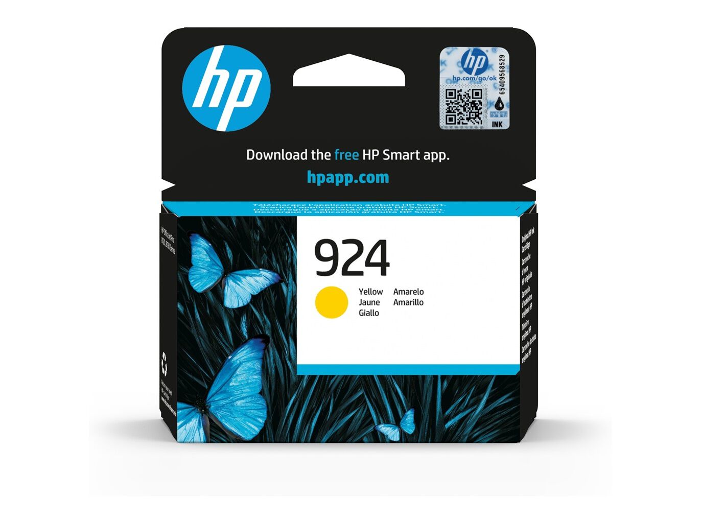 TINTEIRO ORIGINAL HP 924 YELLOW 4K0U5NE#SE1 image number 0