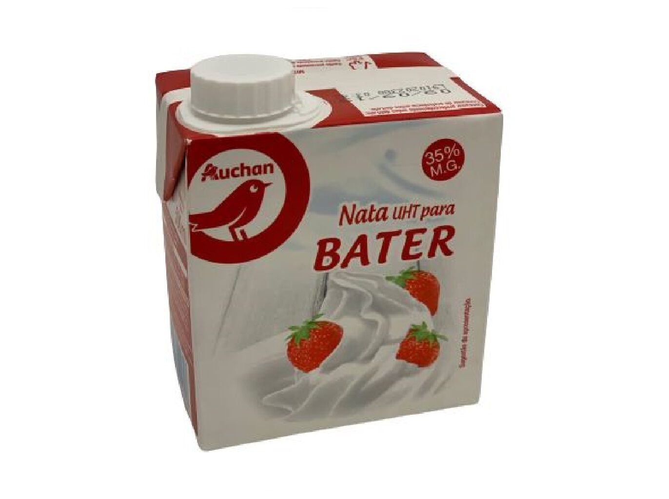 NATA AUCHAN UHT PARA BATER 500ML image number 0
