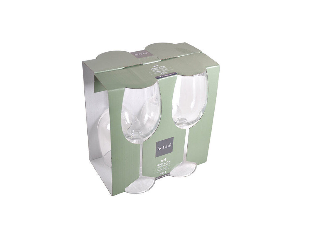 CONJUNTO DE 4 C&Aacute;LICES VIDRO ACTUEL 48CL