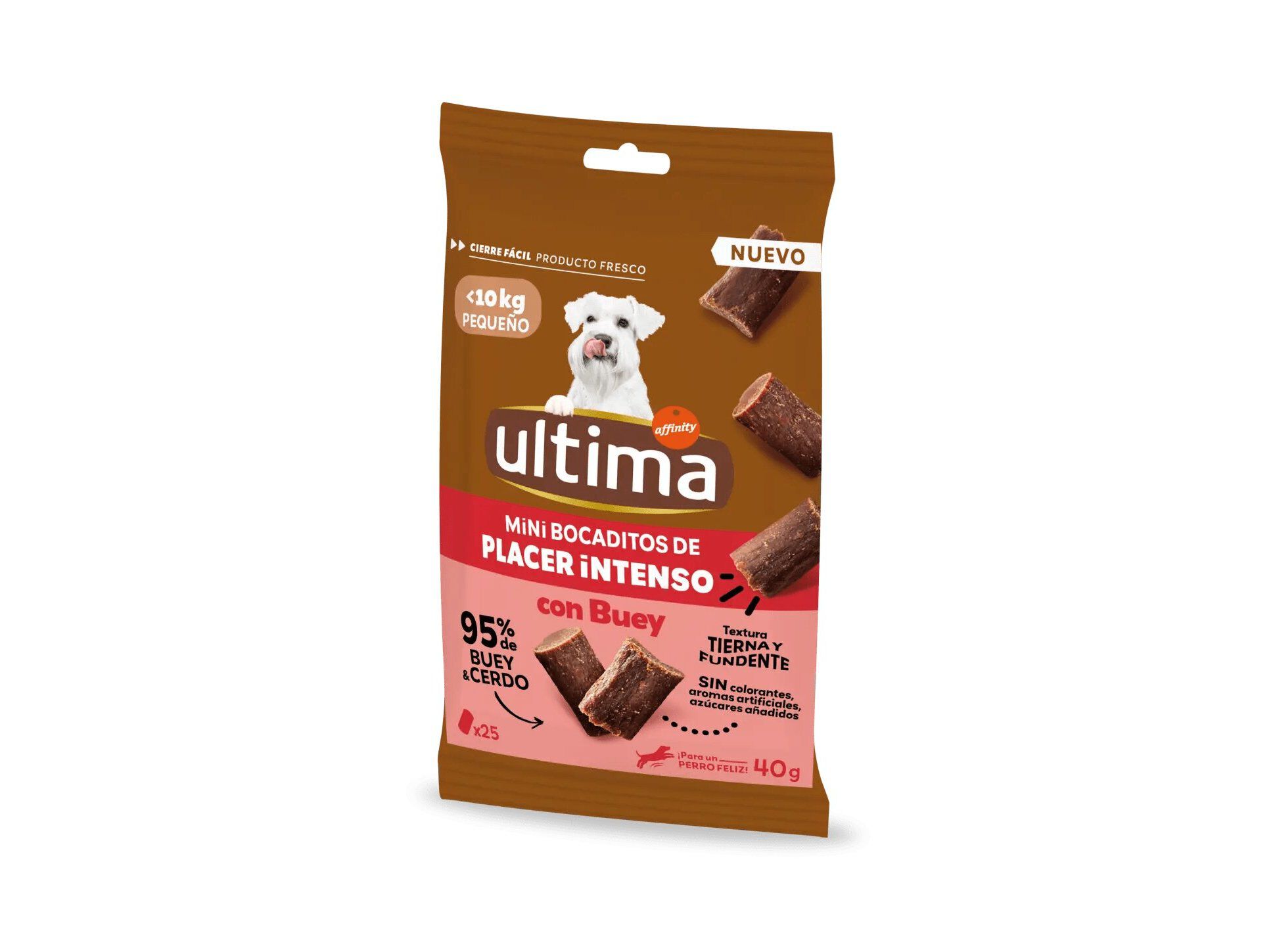 SNACK PARA C&Atilde;O ULTIMA SABOR INTENSO VACA 40G image number 0