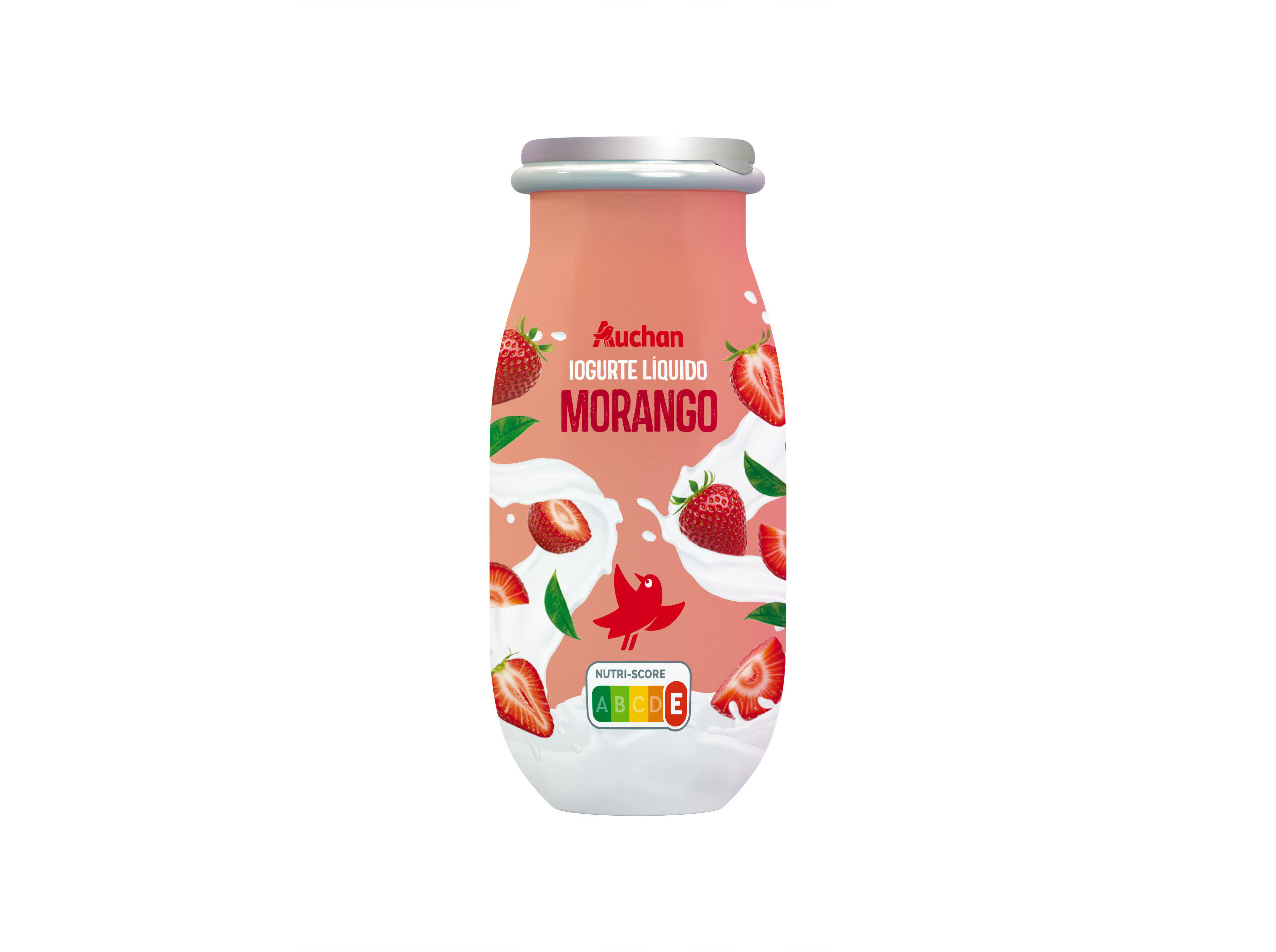 IOGURTE L&Iacute;QUIDO AUCHAN MORANGO 100G image number 0