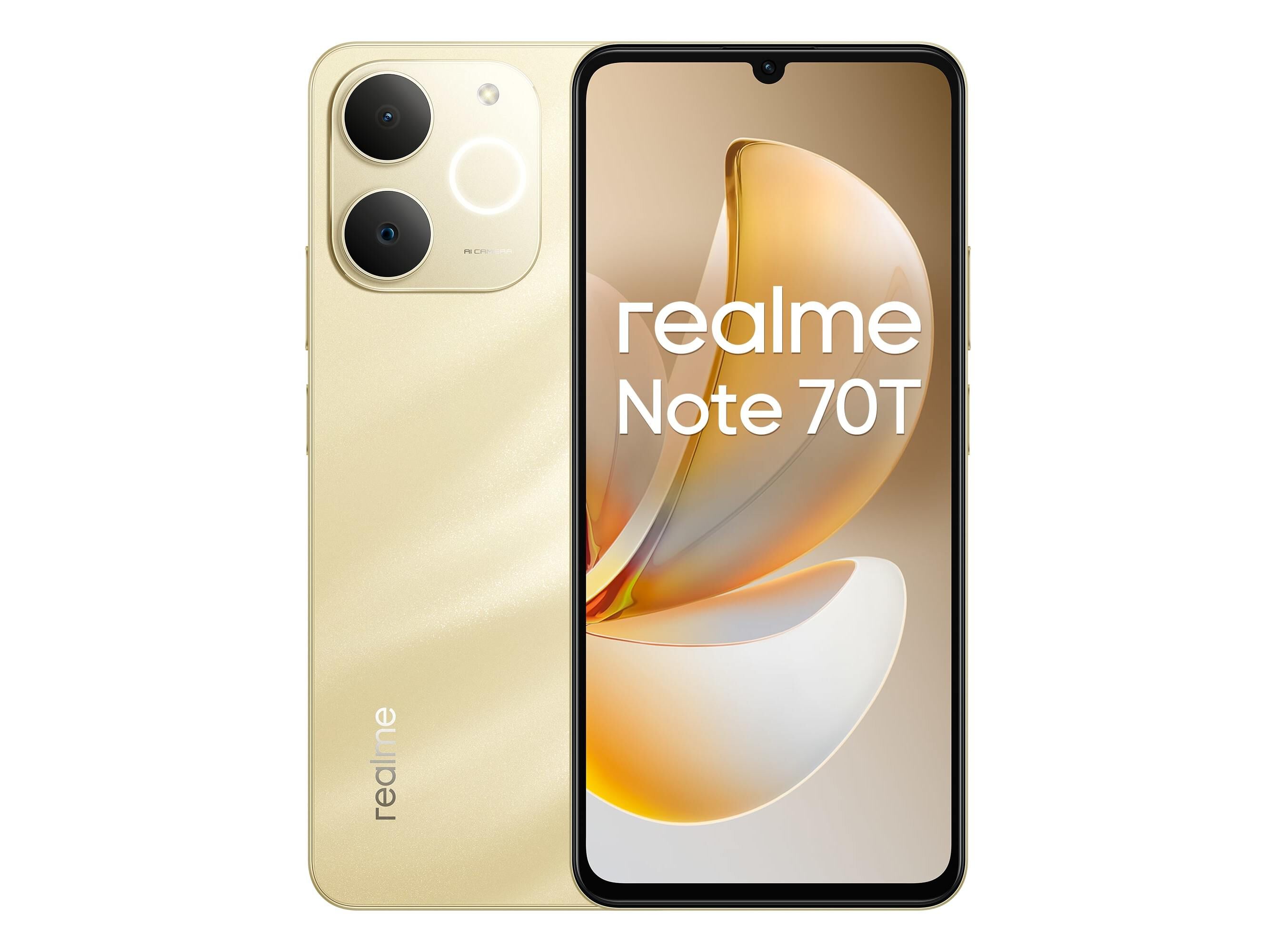 Realme Note 70T グローバル版 4GB+256GB(ゴールド) Smartphone Realme Note 70t 4/256gb Beach Gold | Auchan