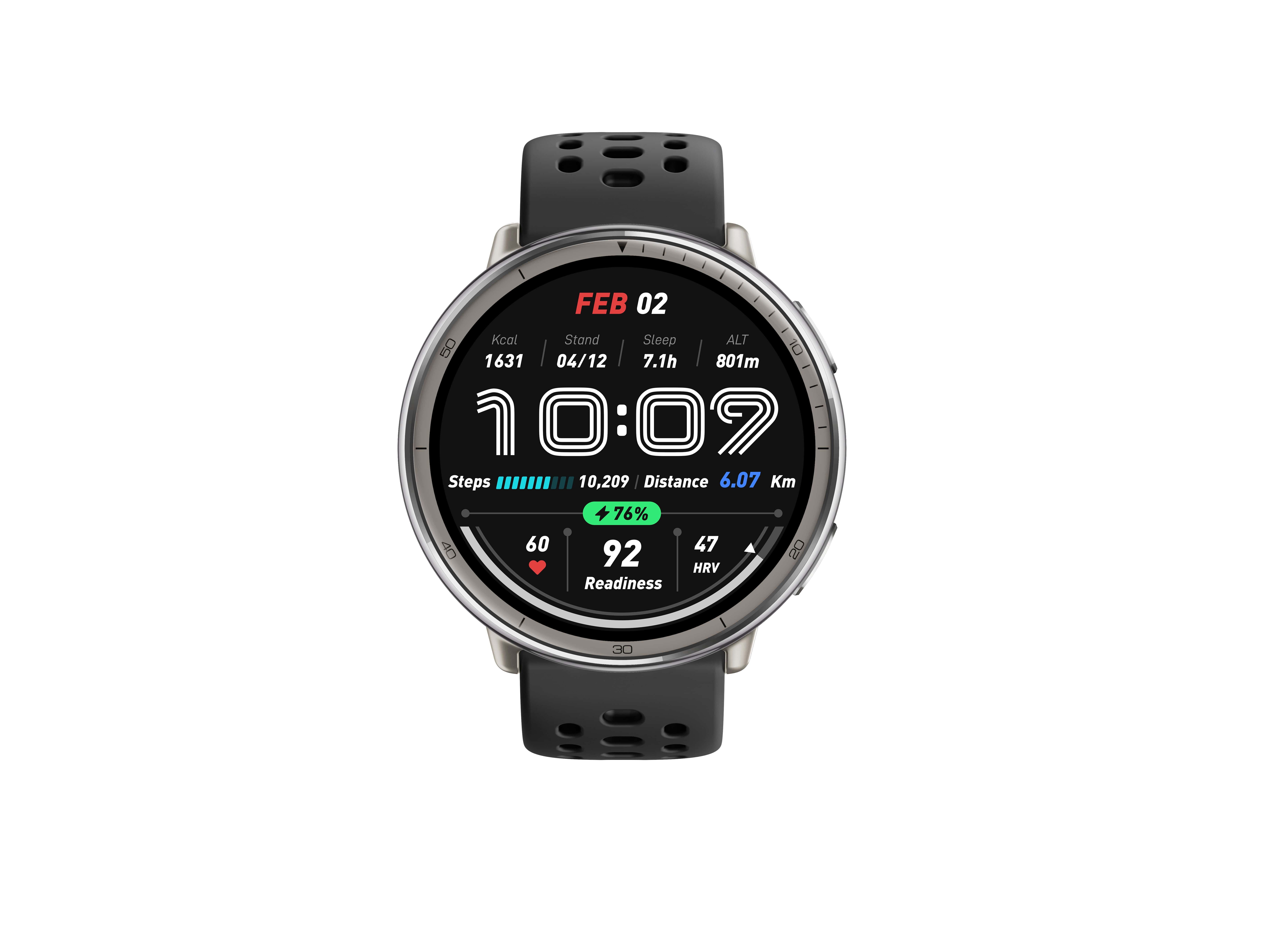 SMARTWATCH AMAZFIT ACTIVE 2 ROUND BLACK image number 0